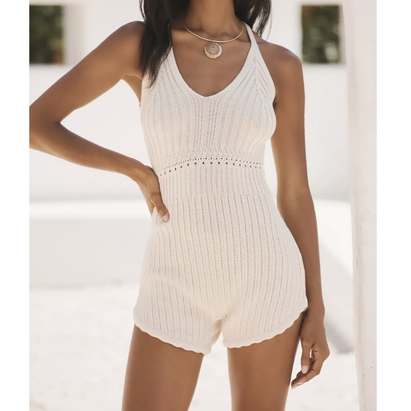 Anthropologie Sweater Knit Romper XL - Picture 2 of 15